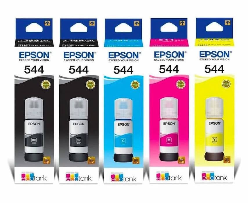 SUPER KIT DE 5 TINTAS EPSON 544