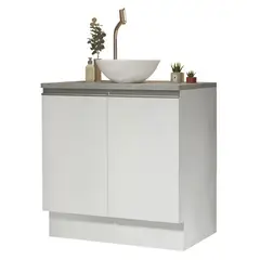 MADESA - Mueble para Baños 80 cm 2 Puertas - Con Encimera