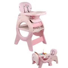VOYAGE - SILLA CARPETA 4 EN 1 DONNA COMEDOR PARA BEBES ROSADO