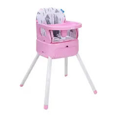 PRIORI - Silla De Comer Bebe 3 en 1 Bony Rosa