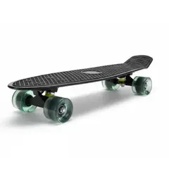 START FG - Skate Negro Patineta con Luces LED – PVC de Alta Resistencia - 55 cm -