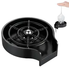 GENERICO - Lava Vasos o Copas para Lavadero Multifuncional de Cocina Negro mate