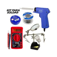 WESTOR - Kit Cautín + Multímetro + Soporte + Pasta + Soldadura DT830KIT5