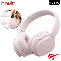 HAVIT - Audífono Inalámbrico Bluetooth I62 Rosado