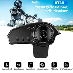 SEISA - Audífonos BT35 Luces RGB Tipo C bluetooth para casco de Moto