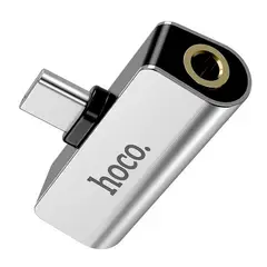 HOCO - Adaptador De Audio Tipo C - Carga y Aux 2en1 -