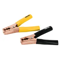 PRETUL - Caballete con 2 caimanes para cables pasa corriente,