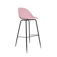 BONNO - Silla Banco para Bar Yoku Rosa Palido