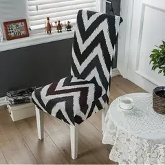 GENERICO - Funda de Sillas Pack 6und Diseño Claro y Oscuro