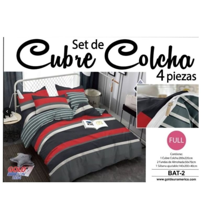 FUNDA DE PLUMÓN 100% ALGODÓN 2 PLZ