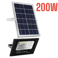 OEM - REFLECTOR LED 200W + PANEL SOLAR LUZ BLANCA + CONTROL REMOTO