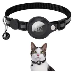 GENERICO - Collar Reflectante Nailon Para Gato Para Airtag C Cascabel