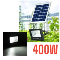 OEM - REFLECTOR LED 400W + PANEL SOLAR LUZ BLANCA + CONTROL REMOTO