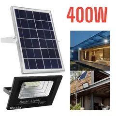 OEM - REFLECTOR LED 400W + PANEL SOLAR LUZ BLANCA + CONTROL REMOTO