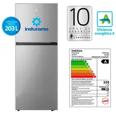 INDURAMA - Refrigeradora RI-359 Top Freezer No Frost 203 Litros - Croma