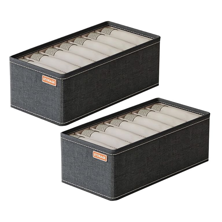 Pack x2 Organizadores Caja para ropa interior armable - 32 x 16 cm