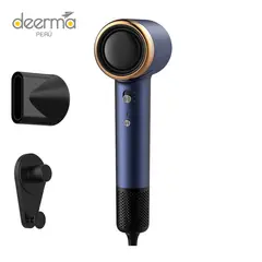 DEERMA - Secadora de Cabello Supersónica Azul DEM-CF50W Iones Negativos