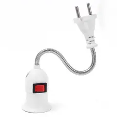 GENERICO - ENCHUFE CON SOCKET E27 CON INTERRUPTOR FLEXIBLE