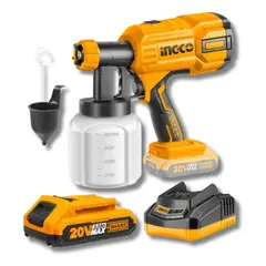 INGCO TOOLS - Pistola para pintar 800ml 20v + bateria y cargador ingco