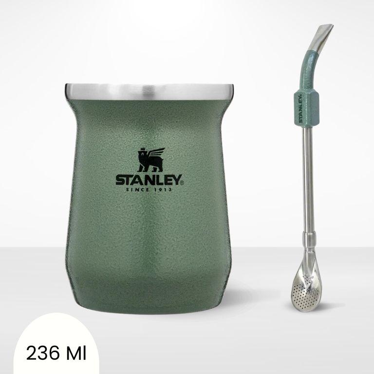 Combo de Matero y Bombilla Stanley Verde