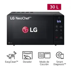 LG - Horno Microondas 30LT EasyClean MH7032JAS