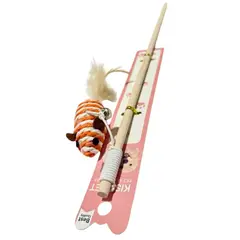 GENERICO - Varita de Raton de Sisal Para Gatos - Naranja