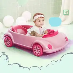 GENERICO - Bañera Tina de Baño Carrito Rosado