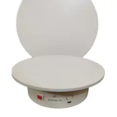 GENERICO - BASE GIRATORIA  EXTRA GRANDE 30 CM BLANCO SOPORTA 15 KILOS