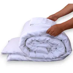 HYPNO HOME - Funda De Plumón 100% De Bambú Queen - Blanco