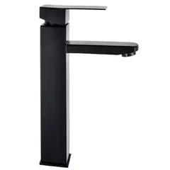 PGW - Grifo Cuadrado - Monocomando- Acero Inoxidable-Negro Mate