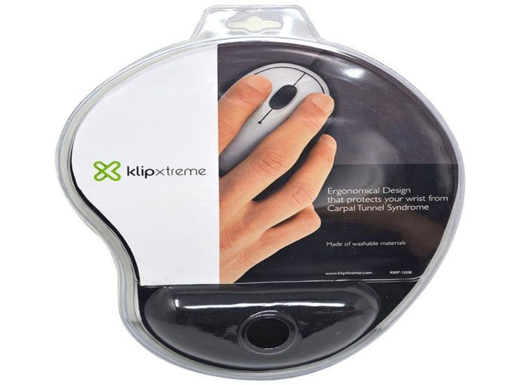 PAD MOUSE ERGONOMICO REPOSA MUÑECAS NEGRO