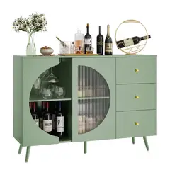 GENERICO - Aparador Vitrina Enzo Color Agave Petrox Home