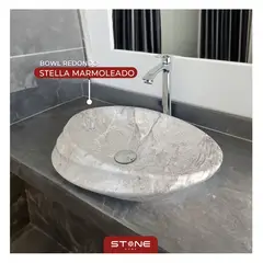 STONE - BOWL REDONDO MINIMALISTA STELLA MARMOLEADO STONE