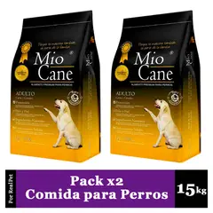 MIO CANE - Pack x2 Comida para Perro Adulto Premium 15 kg