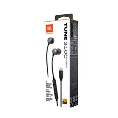 JBL - Tune 310C USB-C Audífono Alámbrico y Preajuste de Ecualización -BK