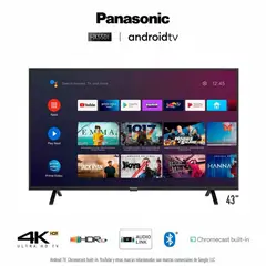 PANASONIC - Televisor Smart 4K UHD Android 43 TC-43HX550P - Negro