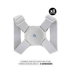 GENERICO - 3 CORRECTOR DE POSTURA CON VIBRACIÓN PLOMO
