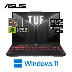 ASUS - Laptop TUF Gaming A16 - AMD Ryzen 9 7940HX 16GB 512GB NVIDIA RTX 4060 8GB 16″ WUXGA 165Hz W11