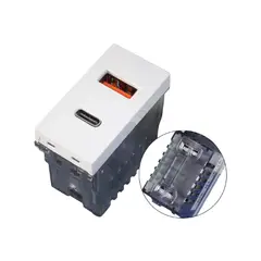OPALUX - Dado Toma USB + Dado Toma Tipo C K226
