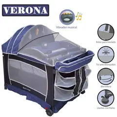 BABY KITS - Cuna Corral Verona Azul