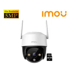 IMOU - Cámara Seguridad Wi-Fi CRUISER SE+ 5MP 360° Noche color SD 256GB