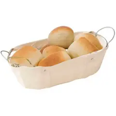 GENERICO - Cesta para Panes Ovalado estilo nordico - incluye forro en algodón