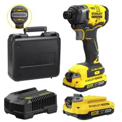 STANLEY - Atornillador de Impacto 20V BRUSLESS 2 baterias
