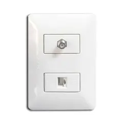 OPALUX - Toma Coaxial+ Red Cat 5e BM1885