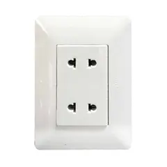 OPALUX - Tomacorriente Doble Universal 2 Polos BM1204TR