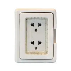 OPALUX - Tomacorriente Idrobox + Dado Toma Doble KFWP638TRWH