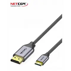 NETCOM - CABLE PREMIUM DE HDMI A MINI HDMI DE 5 METROS ULTRA HD 4K 60HZ