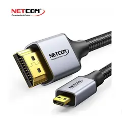 NETCOM - CABLE PREMIUM DE HDMI A MICRO HDMI DE 1.80 MTS UHD 4K 60HZ