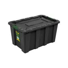 GENERICO - Caja de almacenamiento negro 23" 40 litros Jadever