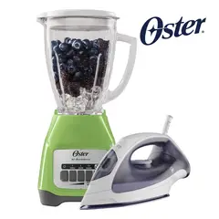OSTER - COMBO Licuadora 2 Vel + Plancha A Vapor